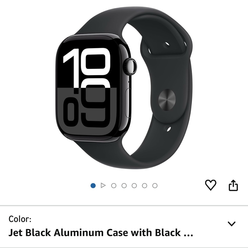 Apple Watch series 10 Jet Black 46mm Like New